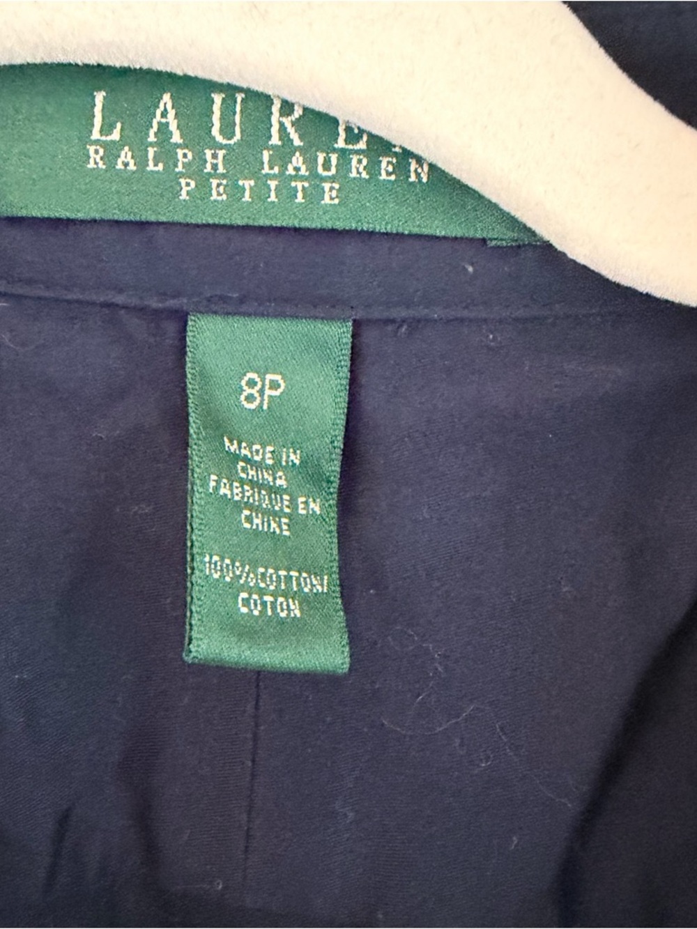 Ralph Lauren Navy Short-Sleeve Shirt Midi Dress with Belt and pockets - Picture 3 of 5